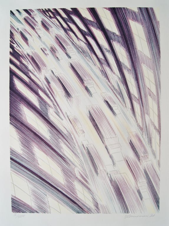 Jeroen Henneman - grote litho - 1988 - oplage XXXV. verkocht voor € 75!