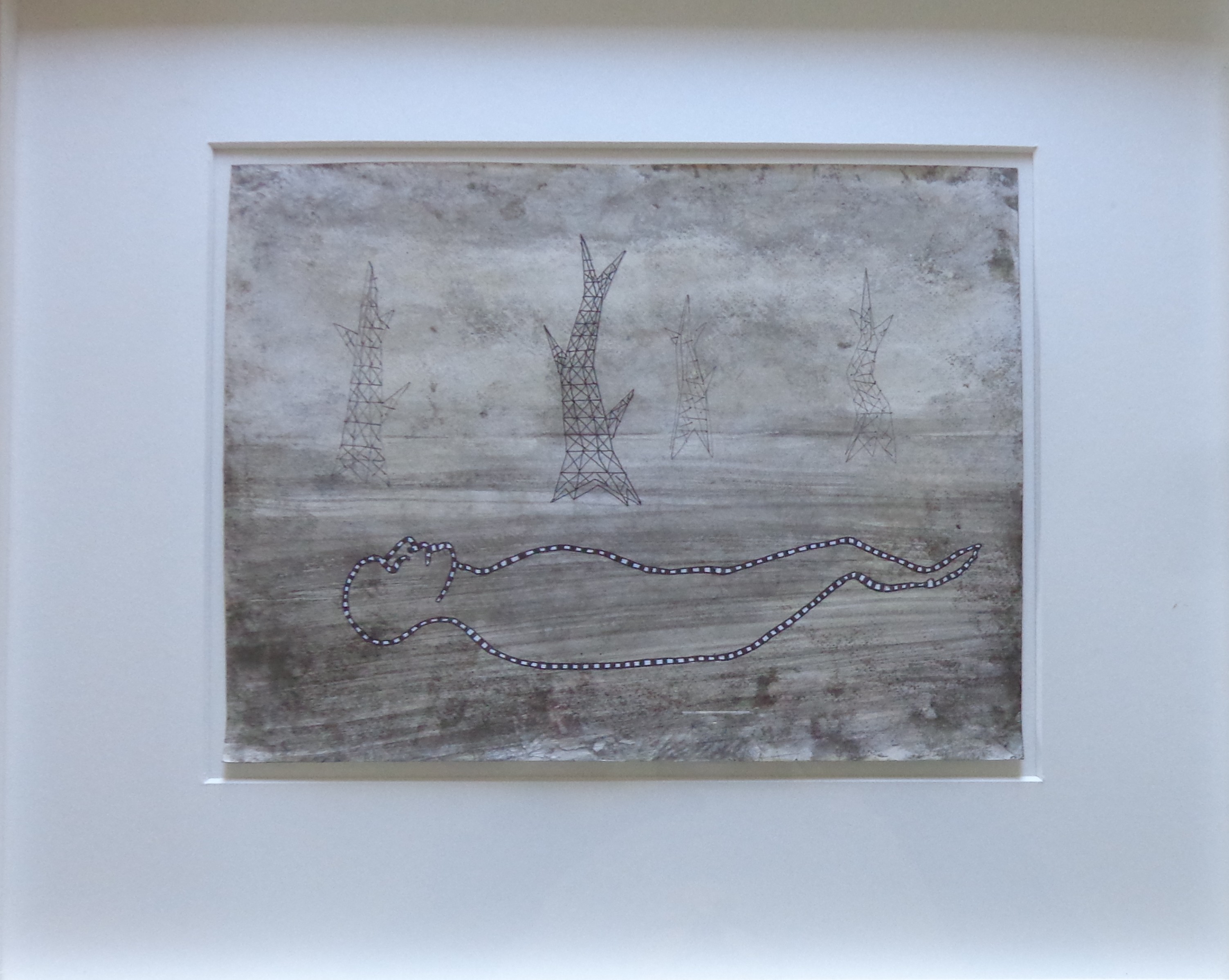 Hans Lemmen - N.T. / ORIGINEEL WERK / 43x50cm / KADER / 2015 kopen? Bied vanaf 95!