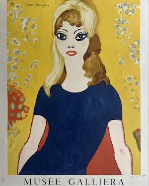 Kees van Dongen - Handgesigneerde lithografische affiche | 'Brigitte Bardot' | 1964 kopen? Bied vanaf 1!