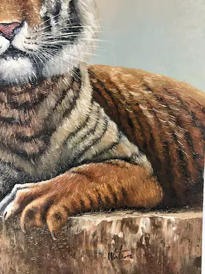 Niet of onleesbaar gesigneerd - siberian tiger kopen? Bied vanaf 1!