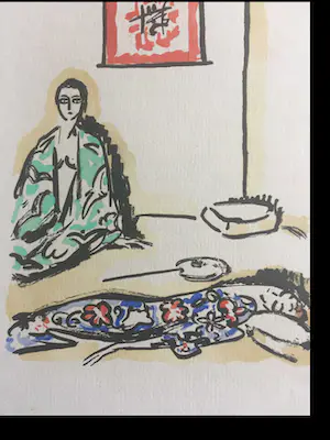 Kees van Dongen - Pochoir - 2 geisha - "La garconne" - 1925 kopen? Bied vanaf 250!