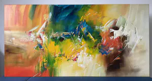 Kate Wilkinson - Abstract painting 140x70 kopen? Bied vanaf 120!