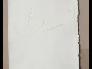 Niet of onleesbaar gesigneerd - abstracte voorstelling in reliëfdruk (Harry van Kuyk?) kopen? Bied vanaf 1!