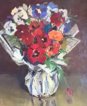 Willem Fekken - voorjaarsboeket met viooltjes kopen? Bied vanaf 150!