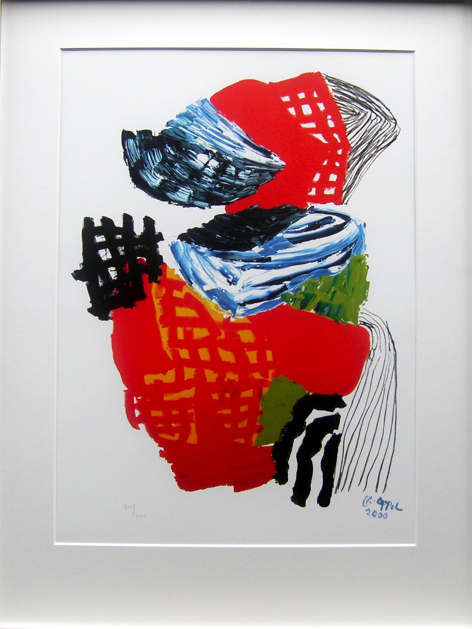 Karel Appel - Litho, Titel, Thought's Boomerang (ingelijst) . kopen? Bied vanaf 165!