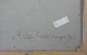 Ineke van Koningsbruggen - BEWEGING VAN HET LAND / OLIEVERF DOEK / 102x92cm / KADER / SIG / 1987 kopen? Bied vanaf 195!