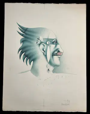 Paul Wunderlich - Ich als Indianner kopen? Bied vanaf 100!