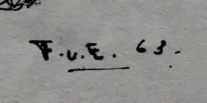 Frits van Eeden - Pen/potlood tekening: grootoorvossen - 1963 kopen? Bied vanaf 49!
