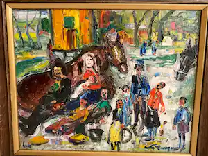 Antoon Kruysen - (1898-1977) - Zigeuner familie bij paarden kopen? Bied vanaf 650!