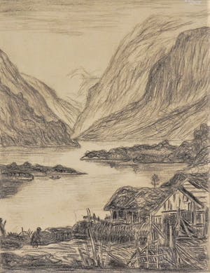 Niet of onleesbaar gesigneerd - Landschap in Indië kopen? Bied vanaf 1!