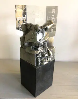 Ad Haring - Sculptuur / Afstudeer plaat Erasmus Universiteit .. kopen? Bied vanaf 90!
