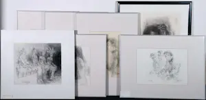 Piet Klaasse - Litho, Lot van 7 werken - Ingelijst kopen? Bied vanaf 100!