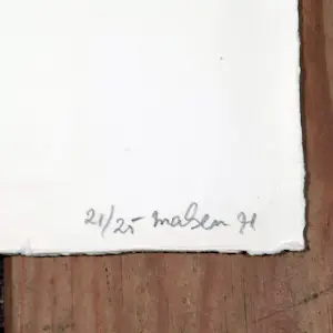 Willem van Malsen - zeefdruk - Zonder Titel 21/25 - ingelijst - 25775 kopen? Bied vanaf 95!