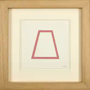 Sol LeWitt - Zeldzame Zeefdruk „Five Geometric Figures in Five Colors“ - Exclusief ingelijst kopen? Bied vanaf 780!