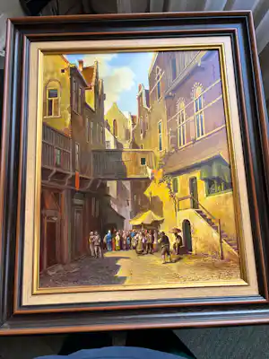 Jacques Douven - Schilderij met kader kopen? Bied vanaf 200!