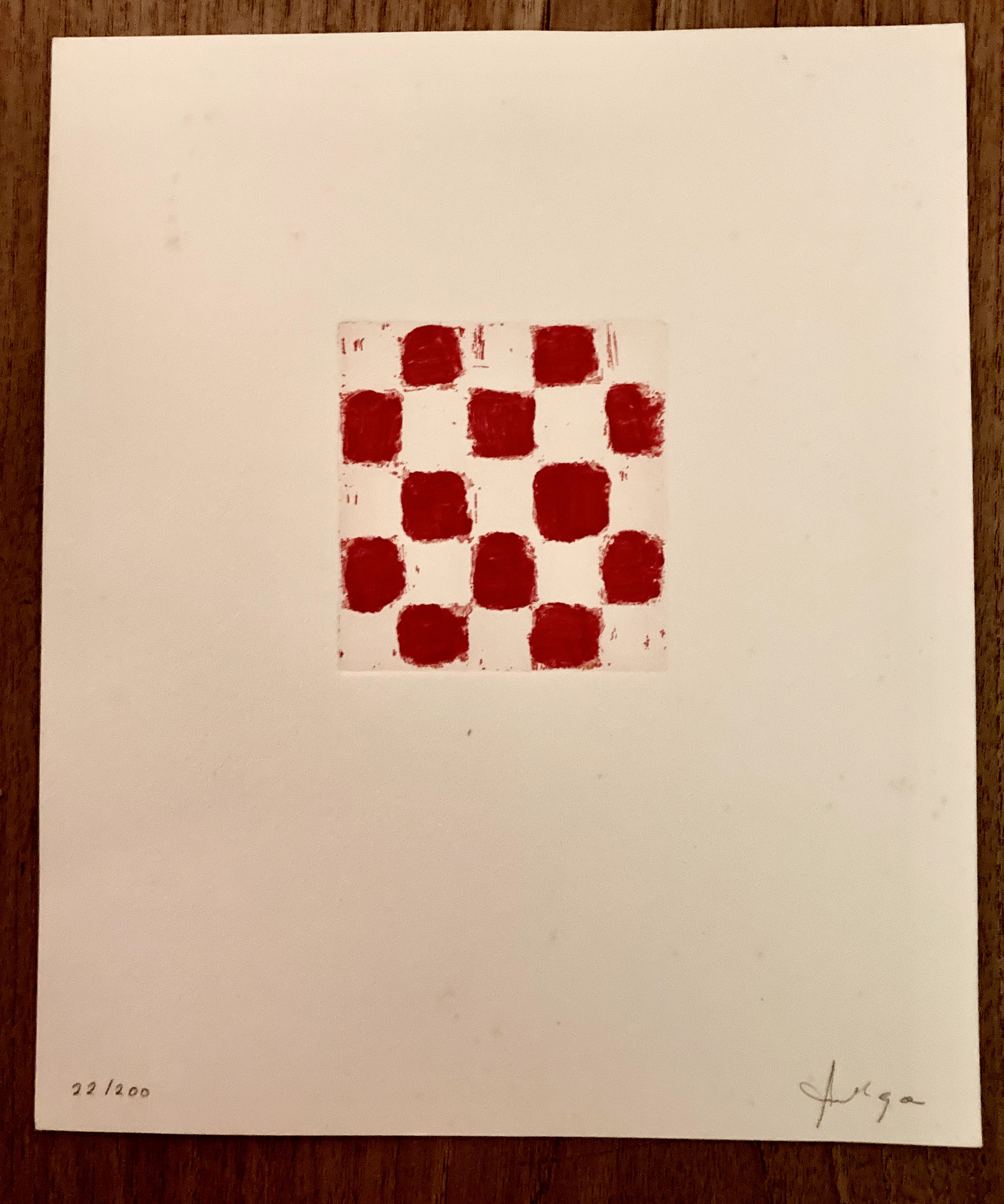 JCJ VANDERHEYDEN - Red Checkerboard kopen? Bied vanaf 170!