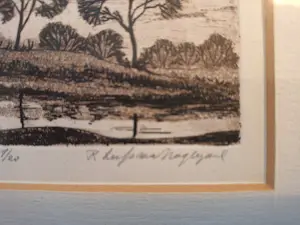 Rini Leefsma-Nagtegaal - Landschap met bomen ets kopen? Bied vanaf 25!