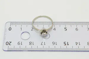 20- Elegant 14K wit gouden solitair ring briljant geslepen (H/si) 0.20) diamant kopen? Bied vanaf 210!