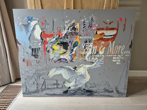 Alfred Degens - Acryl op doek - & More (2006), gesigneerd r.o. kopen? Bied vanaf 850!