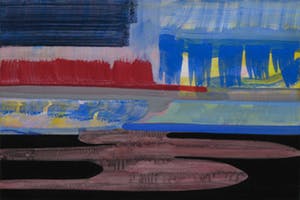Niet of onleesbaar gesigneerd - Tempera op doek, Abstracte voorstelling kopen? Bied vanaf 10!