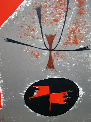 Gustave Singier - Abstracte compositie - 1955 - Originele lithografie - Mourlot kopen? Bied vanaf 100!