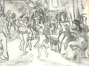 Albert Muis - Gemengde techniek - Feest op het Plein kopen? Bied vanaf 195!