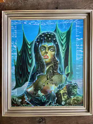 Frans Erkelens - Surrealistische Dame verkocht voor € 150!