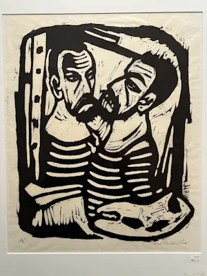 Aad de Haas - DUBBEL ZELFPORTRET (druk Nel de Haas) kopen? Bied vanaf 75!