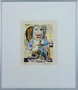 Kees Salentijn - Litho op papier, Hombrecito - Ingelijst kopen? Bied vanaf 50!