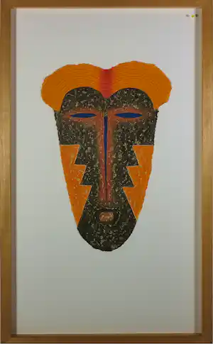 Alain Berck Vitz - Zeefdruk, Yellow Princess IV/XV - Ingelijst verkocht voor € 40!