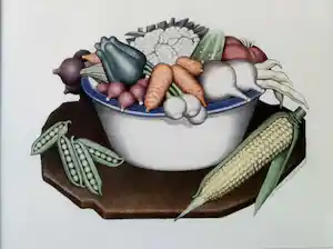 Grant wood - Vegetables verkocht voor € 800!
