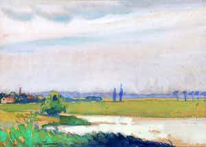 Jan Poortenaar - Hollands Landschap verkocht voor € 100!