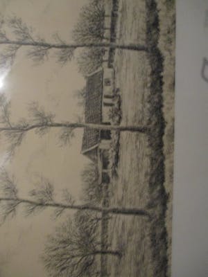 Niet of onleesbaar gesigneerd - zeer fraaie tekening vn boerenlandschao kopen? Bied vanaf 10!