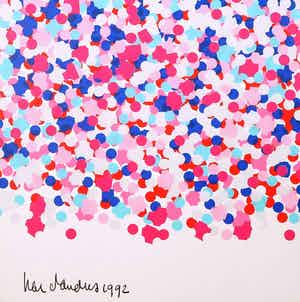 Har Sanders - Zeefdruk, Confetti verkocht voor € 45!