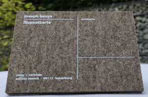 Joseph Beuys - Filzpostkarte – Multiple – Siebdruck auf Filz kopen? Bied vanaf 28!