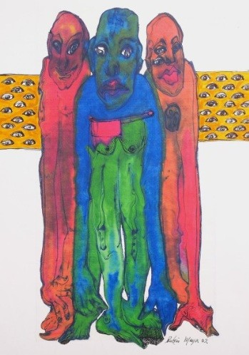 Ruben Maya - Zonder titel (Figuren), 2002 kopen? Bied vanaf 175!