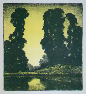 Pierre Abattucci - Parc Coin - 1931 - Originele lithografie - Gesigneerd kopen? Bied vanaf 50!