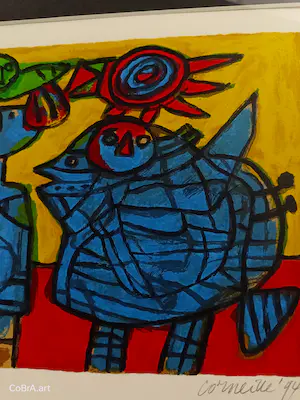Corneille - De attente bewaker van de vogel - In Lijst kopen? Bied vanaf 249!