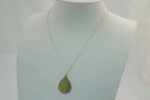 14- Fijn 14 Krt gouden collier met Nazar Amulet hanger. kopen? Bied vanaf 235!