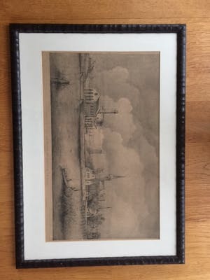 Niet of onleesbaar gesigneerd - Gezicht op de Leegwater en het dorp De Kaag kopen? Bied vanaf 1!