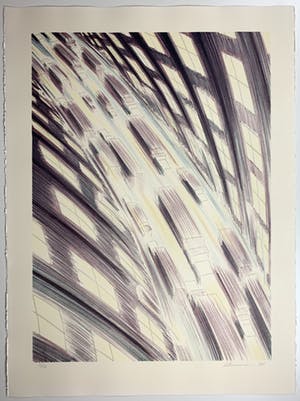 Jeroen Henneman - kleurenlitho - 'Verkeer in de stad' - 1988 (Kleine oplage) kopen? Bied vanaf 200!