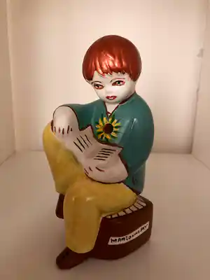 Marianne Bey - Reading man / Sunflowers Van Gogh verkocht voor € 10!