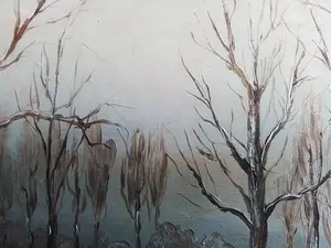 Niet of onleesbaar gesigneerd - Winterzicht aan rivier kopen? Bied vanaf 1!