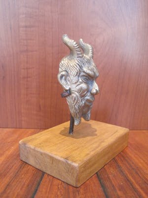 Brons (Onbekend) - Bronzen sater kop. kopen? Bied vanaf 35!