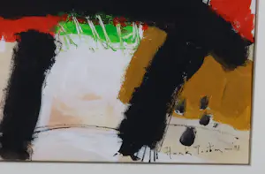 Henk Postma - Acryl op papier, Zonder titel - Ingelijst kopen? Bied vanaf 150!
