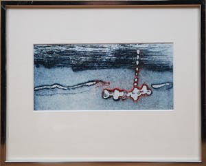 Jan Montyn - kleurenets op papier - abstract landschap III kopen? Bied vanaf 110!