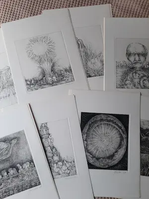 John van Kooten - "Koninklijke kunst" | portfolio met 16 etsen kopen? Bied vanaf 10!