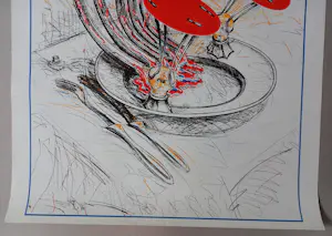 Christian Ludwig Attersee - Original Ausstellungsplakat Tellerlampe Galerie Krinzinger Innsbruck 1974 kopen? Bied vanaf 60!