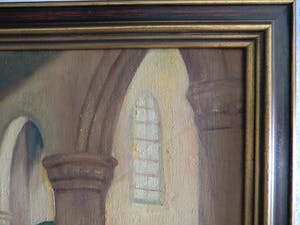 Niet of onleesbaar gesigneerd - Kerk interieur kopen? Bied vanaf 1!