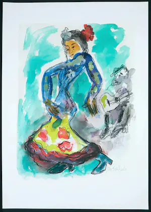 Jan Sierhuis - Giclée, Danseres kopen? Bied vanaf 1!
